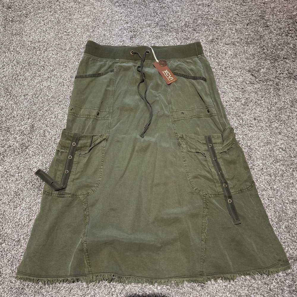 NWT XCVI Olive Green Women's Skirt